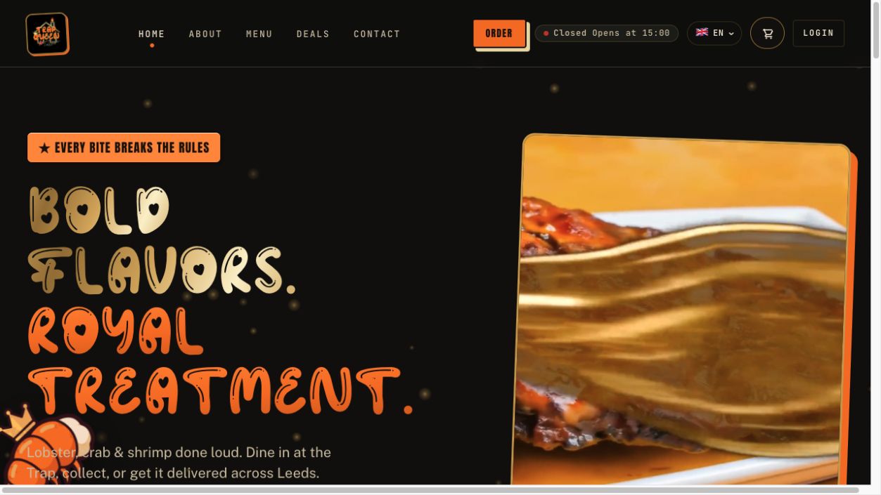 Trap Queen House website homepage